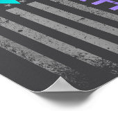 You Suicide Prevention Awareness American Flag Rib Poster (Hoek)