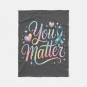 You Suicide Prevention Awareness  Fleece Deken (Voorkant)