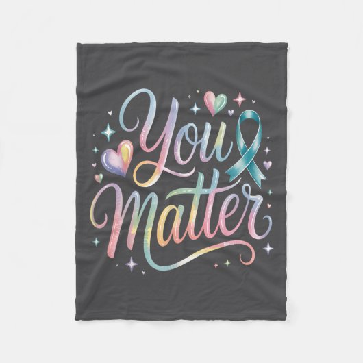 You Suicide Prevention Awareness  Fleece Deken (Voorkant)