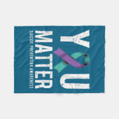 You Suicide Prevention Awareness Fleece Deken (Voorkant (Horizontaal))