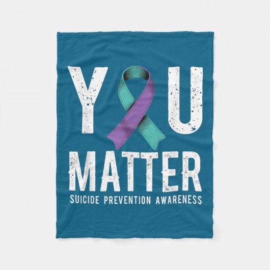 You Suicide Prevention Awareness Fleece Deken (Voorkant)