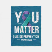 You Suicide Prevention Awareness  Fleece Deken (Voorkant)
