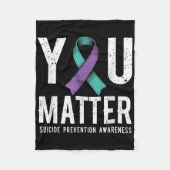 You Suicide Prevention Awareness  Fleece Deken (Voorkant)
