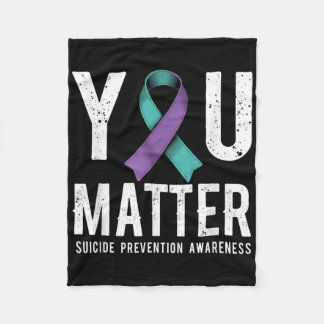 You Suicide Prevention Awareness Fleece Deken