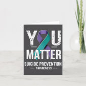 You Suicide Prevention Awareness  Kaart (Voorkant)
