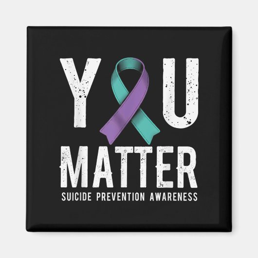 You Suicide Prevention Awareness Magneet (Voorkant)