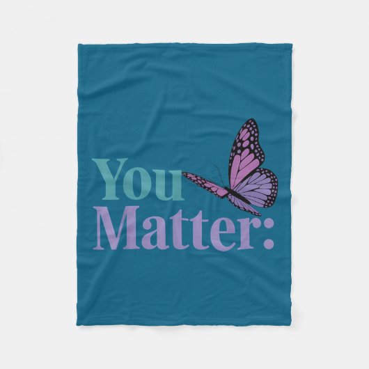 You Suicide Prevention Awareness Mental Health  Fleece Deken (Voorkant)