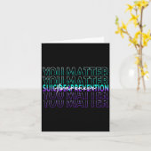 You Suicide Prevention Awareness Mental Health Mon Kaart (Gele Bloem)