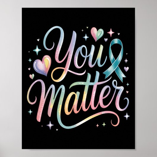 You Suicide Prevention Awareness  Poster (Voorkant)