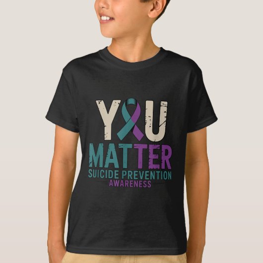 You Suicide Prevention Awareness Ribbon  T-shirt (Voorkant)