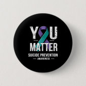You Suicide Prevention Awareness  Ronde Button 5,7 Cm (Voorkant)