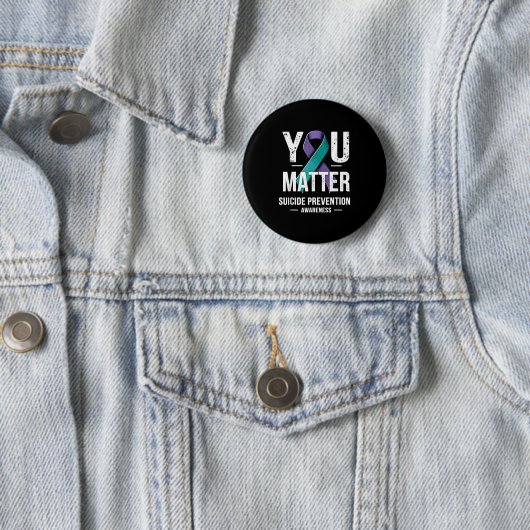 You Suicide Prevention Awareness  Ronde Button 5,7 Cm (In situ)