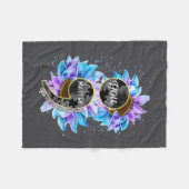 You Suicide Prevention Awareness Semicolon Sunflow Fleece Deken (Voorkant (Horizontaal))