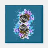 You Suicide Prevention Awareness Semicolon Sunflow Magneet (Voorkant)