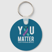 You Suicide Prevention Awareness  Sleutelhanger (Voorkant)