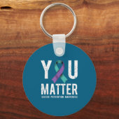 You Suicide Prevention Awareness  Sleutelhanger (Voorkant)