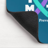 You Suicide Prevention Awareness Teal &amp; Purple Muismat (Hoek)