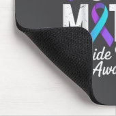You Suicide Prevention Awareness Teal &amp; Purple Muismat (Hoek)