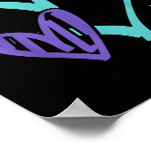You Suicide Prevention Awareness Teal &amp; Purple Poster (Hoek)
