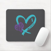 You Suicide Prevention Awareness Teal Purple Heart Muismat (Met muis)