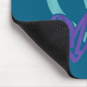 You Suicide Prevention Awareness Teal Purple Heart Muismat (Hoek)