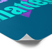 You Suicide Prevention Awareness Teal Purple Rainb Poster (Hoek)