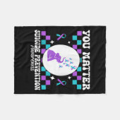 You Suicide Prevention Awareness Women Fleece Deken (Voorkant (Horizontaal))