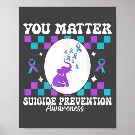 You Suicide Prevention Awareness Women  Poster (Voorkant)