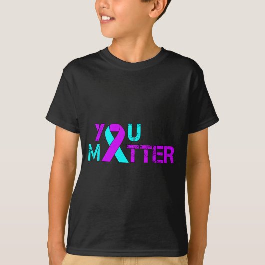 You Suicide Prevention Depression Awareness  T-shirt (Voorkant)