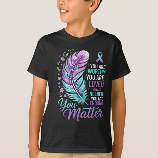 You Suicide Prevention Mental Health Awareness  T-shirt (Voorkant)