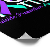 You Suicide Prevention Teal &amp; Purple Awareness Poster (Hoek)
