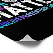 You - Suicide Prevention Teal Purple Awareness Rib Poster (Hoek)