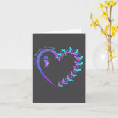 You Suicide Prevention Teal Purple Awareness Ribbo Kaart (Gele Bloem)