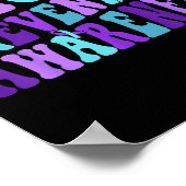 You Suicide Prevention Teal Purple Awareness Ribbo Poster (Hoek)