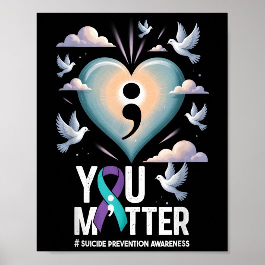 You Suicide Prevention Week Mental Health Awarenes Poster (Voorkant)