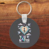 You Suicide Prevention Week Mental Health Awarenes Sleutelhanger (Voorkant)