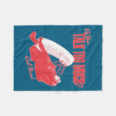 You Talk Too Much Rene Rap Fleece Deken (Voorkant (Horizontaal))