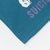 You Teal &amp; Purple Ribbon Suicide Prevention Aw Fleece Deken (Hoek)
