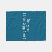 You Tee Like Apples Filmcitaat Fleece Deken (Voorkant (Horizontaal))
