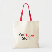 You Tube Stuff Canvas tas (Voorkant)