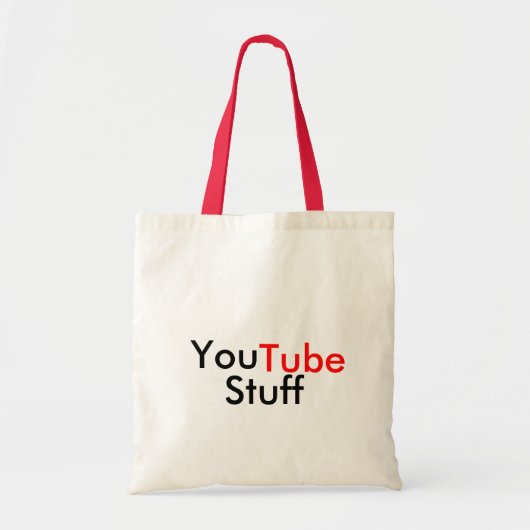 You Tube Stuff Canvas tas (Voorkant)