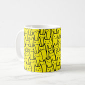 You’ve Cat to Be Kitten Me Right Meow – Yellow Koffiemok (Voorkant links)