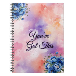You’ve Got This – Motivational Floral Notebook Notitieboek