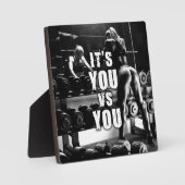 YOU vs YOU - Women's Workout Motivatie Fotoplaat (Voorkant)