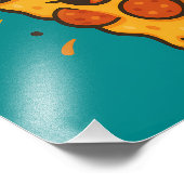 You Wanna Pizza Me Funny Retro Design Foto Afdruk (Hoek)