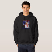 You Warm My Heart Team Snowman Heart Shaped US Fla Hoodie (Voorkant volledig)