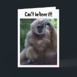 YOU WERE JUST 29 LIKE YESTERDAY? 30th BIRTHDAY Kaart<br><div class="desc">CONFUSED MONKEY-HOW DID YOU TURN "30" YOU WERE JUST 29 LIKE YESTERDAY?  THANKS FOR STOPPING BY ONE OF MY EIGHT STORES!!!!</div>