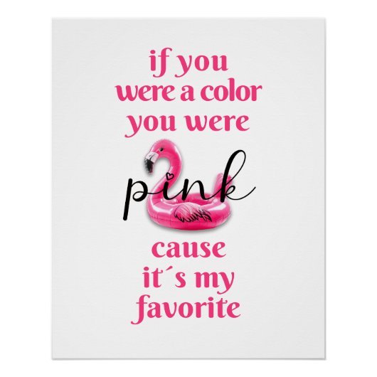 You were Pink - Directe download. Perfect Poster (Voorkant)