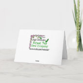 YOU WILL BE MISSED AT CHRISTMAS-SUNRISE BEACH FEESTDAGEN KAART (Achterkant)