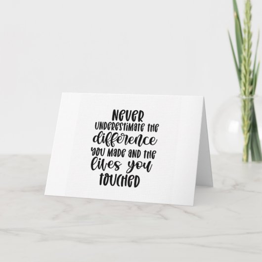 YOU WILL BE MISSED AT THE OFFICE "RETIREMENT" KAART (Voorkant)